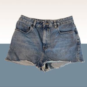 ASOS High Waisted Jean Shorts sizing: US 8